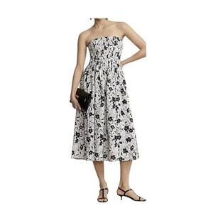 Polo Ralph Lauren Linen Strapless Floral Midi Dress NWT  Size 8. Originally $498